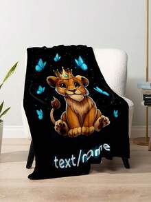 1 pătură cu nume personalizată pentru pat, canapea multifuncțională pentru sufragerie, plajă, camping, animale de companie, pătură de lenjerie de pat personalizată pentru familie/animal de companie/cuplu, cadouri de Crăciun personalizate, cadou pentru familie, cadouri de ziua de naștere, cadou pentru prieten, cadou pentru ea, cadou pentru fiu/fiică