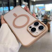 Transparent Magnetic Protective Phone Case, Shock-Proof Cover, Suitable For Samsung S25 Ultra, S24 Ultra, S23 FE, S22+ - Desert Gold - View 5