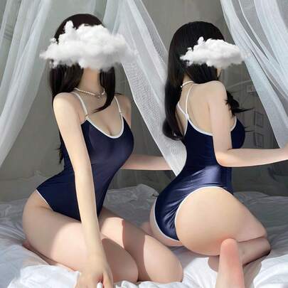 アニメ風 体操服 レオタード レディース 極薄タイト スク水 オープンクロッチ ビキニ コスプレ コスチューム