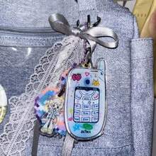 Cute Smart Key Chain, Key Chain Photo Frame, Mini Photo Frame Key Chain, Adorable Cartoon Mini Smart Key Chain Photo Frame (Photo Not Included), Can Hold Cards - Multicolor - View 8