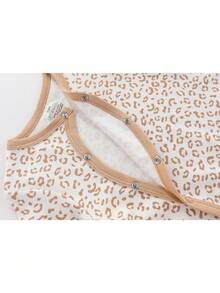 3件套女婴0-12个月草莓印花长袖婴儿连体衣100%纯棉柔软新生儿衣服秋冬 - 彩色 - 查看 4