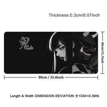 1 miếng lót chuột điều khiển cô gái mặt nạ Oni Nhật Bản cỡ XXL miếng lót chuột thể thao điện tử miếng lót bàn phím chơi game phụ kiện lót chuột - Nhiều màu - Xem 13