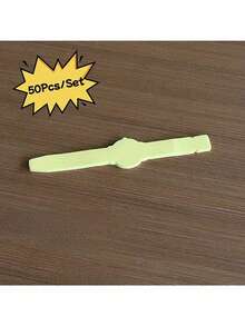 50 pezzi Braccialetti adesivi riutilizzabili - Colore casuale, fasce memo indossabili con design ergonomico per scuola, ufficio, programma, promemoria riunioni, gestione attività, organizzatore moderno, scrittura fluida, strumento di promemoria per persone occupate