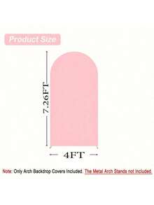 1pc Pink Wedding Arch Backdrop Stand Cover, Chiara Dome Arch Backdrop Stand Cover, Birthday Party Ceremony Decoration, Event Arch Cover, Ceremony Pink Wedding Decor