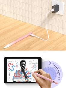 90mAh Capacity Stylus Pen With Anti-Mistouch And Tilt Sensing Features, Compatible With IPad 10 (10.9-Inch, 2022), Air 4/5/6/M4, IPad A16 (11-Inch, 2025), IPad Air 11/13-Inch (M3/M2), IPad Pro 11/12.9-Inch - Gradient Pink - Baby Pink - View 8