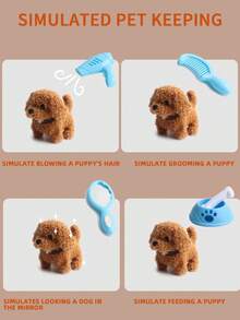 毛绒玩偶互动电子宠物狗/兔子 - 散步、吠叫、摇尾巴、儿童和幼儿伴侣玩偶 家居装饰、玩具、儿童玩具、儿童玩具 - 彩色 - 查看 4