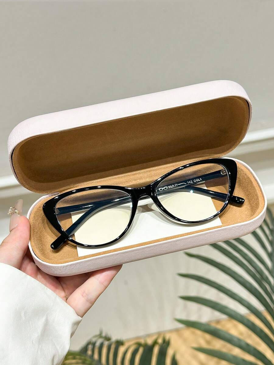 1 chiếc kính mắt mèo không cần trang điểm, đa năng, chất liệu TPR (cao su nhiệt dẻo), không độ, kiểu dáng mới mùa xuân 2026 (Không bao gồm hộp đựng kính)