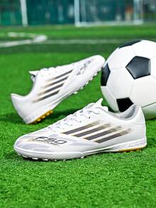 New Recommended Soccer Shoes For Men, Women, And Teenagers, Short Studs, Non-Slip, Low-Top, Durable, Suitable For Daily Grass Soccer Training And Matches, All Seasons - White - View 6