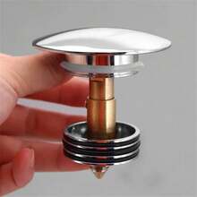 2PCS M8 Brass Basin Sink Bath Replacement Waste Easy Pop Up Click Clack Plug - Gold - View 7