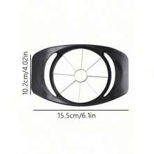 6.1 Inch Extra Large Apple Slicer, Heavy Duty Apple Cutter 8 Slices, Durable Apple Corer Cutter Slicer, Stainless Steel Apple Slicer And Corer - For Apple, Potato, Onion And More, Black - 灰色 - 查看 5