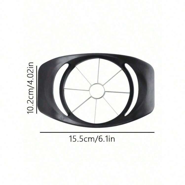6.1 Inch Extra Large Apple Slicer, Heavy Duty Apple Cutter 8 Slices, Durable Apple Corer Cutter Slicer, Stainless Steel Apple Slicer And Corer - For Apple, Potato, Onion And More, Black - 灰色 - 查看 5