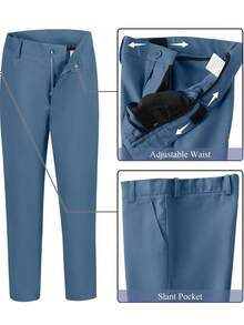 Boys Suits 2-Pieces Suit Set Toddler Tuxedos Dresswear Ring Bearer Outfit Wedding Blazer Pants Formal Suits For Kids Blue Grey Size 6-16Y - Dusty Blue - View 8