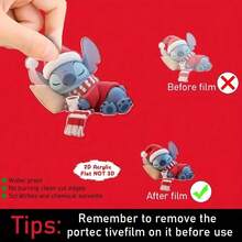 6 piezas de adornos colgantes de acrílico con diseño de puntada, aptos para decoración de árbol de Navidad, llaveros, suministros para fiestas de campamento, excelentes para regalos de Navidad, recuerdos de fiesta y decoración del hogar para Navidad, decoración de habitaciones