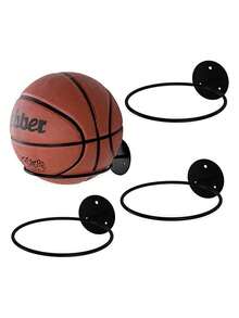 1-3pcs Metal Ball Rack, Universal Ball Storage Display Holder For Basketball, Soccer, Volleyball, Suitable For Teens, Father's Day Gift