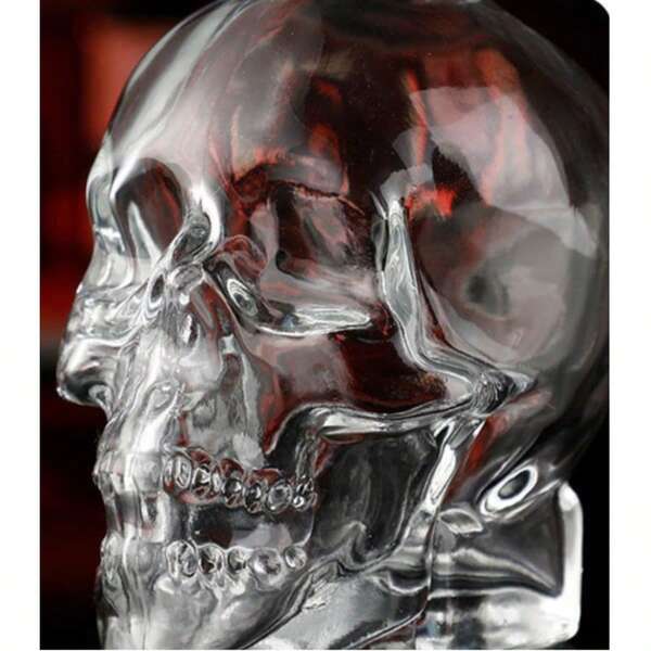 1 Halloween Skull Bottle, Homemade Brewing Wine Bottle, Creative Sobering Up Wine Dispenser, Glass Foreign Wine Cup, Sealed Storage Wine Bottle, Skull Bottle Suitable For Family And Company Storage, And Can Also Be Given As A Gift To Friends,Irregularly Shaped Bottle, Skull-Shaped Wine Decanter, Wine Dispenser, Suitable For Bars, KTVs, Homes, Christmas, Thanksgiving Parties, Gifts, Birthday Presents.