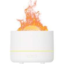 SULVGO Difusor de chamas de 7 cores, controle de rotação de luz de céu estrelado, difusor ultrassônico de fragrâncias de 200 ml com névoa fria, aromaterapia e proteção contra desligamento automático. Adequado para casa e escritório.