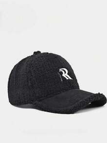 1 Mũ bóng chày mùa đông mềm mại dành cho nữ có logo "R" thêu tinh tế, phong cách đường phố thường ngày, chất liệu siêu mềm mại và ấm áp mang lại sự thoải mái tối đa, dây đeo có thể điều chỉnh để vừa vặn, lý tưởng cho trang phục hàng ngày, phiêu lưu ngoài trời, mùa lạnh, phụ kiện thời trang không thể thiếu cho những quý cô sành điệu - R - Xem 16