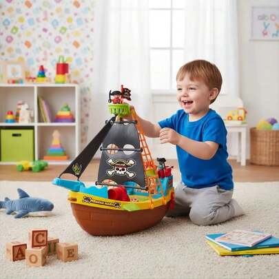 Brinquedo Infantil Barco Pirata