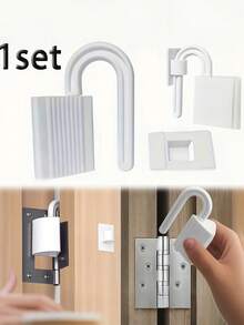 门铰链盖防夹装置、悬挂式硅胶防夹装置、悬挂式硅胶防夹装置、悬挂式橡胶楔形防夹装置和防撞止动器，防止婴儿意外开门，防止婴儿意外开门，防止婴儿意外开门 - 彩色 - 查看 5