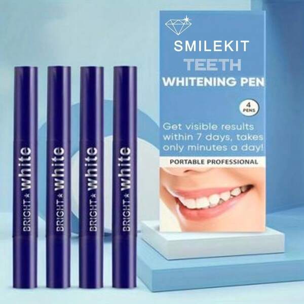 4pcs Teeth Whitening Pen, Deep Cleaning, Teeth Whitening Pen, 8ML, Daily Use, Teeth Whitening, Teeth Brightening Pen