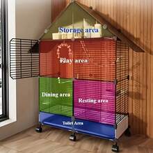 Large Bird Cage For Home Use, Suitable For Parrots, Cockatoos, Mynahs, Finches, Parrots, Luxury Villa Breeding Aviary