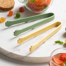 2 pezzi Mini pinze per alimenti in silicone, a forma di zampa di gatto, adatte per patatine, frutta, cubetti di ghiaccio, torte, pane, zollette di zucchero - Multicolore - Visualizzare 8