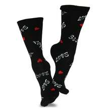 Valentine's Day Socks Women 6-Pair Pack - Heart Crew Socks For Women - Mother's Day Gifts - Women's Shoe Size 6-9 - Cotton - 如圖703 - 查看 7