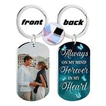 Customized Memorial Badge, Personalized Metal Keychain, Engraved Photo Necklace, Fashionable Pendant, Exquisite Customized Gift, Holiday Commemorative Items,Festive Calendar - Multicolor - View 48