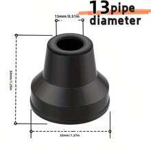 4 件橡胶助行器滑行装置、防滑脚垫、通用助行器滑雪滑行装置，方便室内外移动，耐用、耐磨的助行器配件