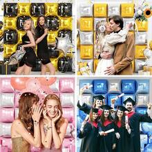 25 pcs Globos Navideños, Rojo y Verde, Decoración para Fiestas para Navidad, Graduación, Cumpleaños, Shower, Novia,, Propuesta, Aniversario etc - Oro y plata - Ver 5