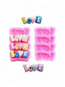 1 peça de molde de silicone líquido rosa, coração, redemoinho, pentagrama, coração, molde em forma de amor para fazer sorvete realista, doces, macarrão instantâneo, acessórios de joias de resina, adequado para chapéus, grampos de cabelo, elásticos de cabelo, sapatos, acessórios decorativos - Rosa - Ver 5