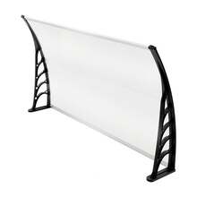 Regenschutzdach, transparentes Vordach für die Eingangstür, Wandmontage, 90 x 150 cm, geeignet für den Einsatz am Bett, im Freien und im Garten.