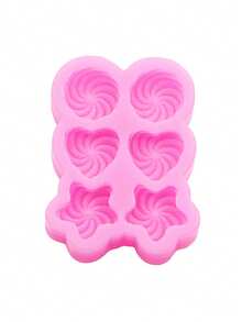 1 peça de molde de silicone líquido rosa, coração, redemoinho, pentagrama, coração, molde em forma de amor para fazer sorvete realista, doces, macarrão instantâneo, acessórios de joias de resina, adequado para chapéus, grampos de cabelo, elásticos de cabelo, sapatos, acessórios decorativos - Rosa - Ver 15