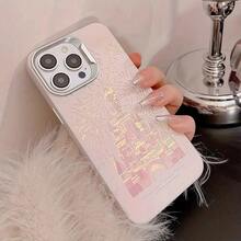 Dream Castle Laser Gold-Plated Fireworks Phone Case, High-End Aesthetics, Designer Phone Accessories, Fashionable Phone Case, Elegant Phone Cover, Laser Engraving Design, Premium Surface Treatment, High-Quality Materials, Phone Protective Case, Fashionable Phone Case, Technology Enthusiasts, Style-Oriented Buyers - 混合色 2 - 查看 4