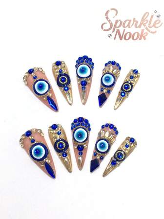 35mm Almond Nail Type, 2025 Summer New Millennium Style Nail Art Set, Sweet Y2k Style, Christmas Nail Art, Halloween Nail Art, Press On Nails, Short Nails Nail Supplies,Beach Essentials,Short Summer Nails, Cute Nails, Nail Art, Star Style