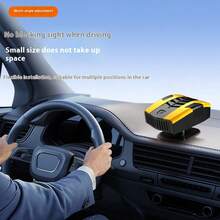 Reletech PTC Fast Heating Car Heater - 12V/24V Dual Cool & Warm Defrost Defog Fan, 360° Adjustable Vent Mounted Heater With Cigarette Lighter Plug For Winter