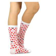 Love Valentine Socks Women 9-11 - TeeHee Novelty Crew Socks - Cotton Half Cushion - Cute Valentine's Day Gifts For Her - Comfortable Everyday Wear - 如圖685 - 查看 2