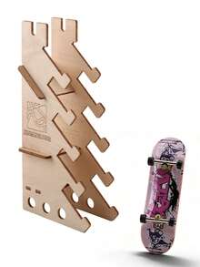 29毫米浅凹指板，带木制展示架，是滑板爱好者的理想礼物