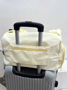 大容量健身包，带独立鞋仓，男女通用户外运动健身包，适合健身、舞蹈、旅行、周末、商务、度假、滑雪等场合。 - 粉色 - 查看 9