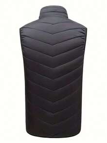 Men's Outdoor Sports Heated Clothing Men's Winter Outdoor Sports Smart Heated Vest Autumn & Winter Warm Heated Jacket/Coat - màu đen - Xem 4