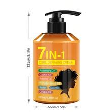 280ML 7-In-1 Curl Perfection Cream: Frizz Control + Bouncy Volume + All-Day Hold | Hydrating Formula For Waves & Curls | Unisex Styling Essential! - Multicolor - View 12