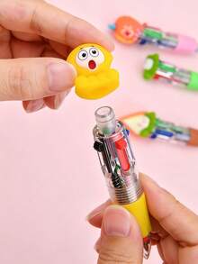 Zestaw 24 szt./6 szt./zestaw uroczych, czterokolorowych długopisów kulkowych i kartek świątecznych, idealny dla uczniów, czterokolorowe mini długopisy kulkowe, kolorowe długopisy, 4-kolorowy tusz, odpowiedni do szkolnych artykułów biurowych, uroczy wzór Świętego Mikołaja, renifera i bałwana – idealny do biura, jako nagroda w klasie, zabawny prezent zbiorczy, upominki na imprezę, prezenty urodzinowe, prezenty świąteczne - Wielokolorowe - Zobacz 10