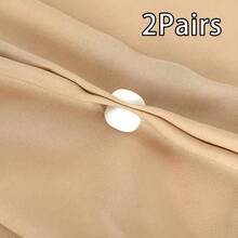 2个/4个/8个/10个装 时尚磁性丝巾夹和别针 - 耐用易用的磁性扣,适用于女士丝巾、披肩和帽子,四季皆宜,经典哑光表面,强力合金磁铁,可牢固固定丝巾和衣物,无钩设计,优雅风格,锌合金材质,适合服装搭配 - 黑與白 - 查看 23