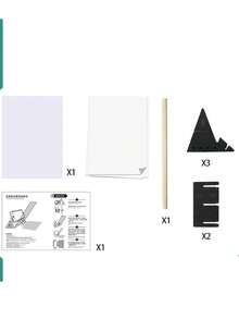 طقم لوحة الرسم الشفافة بالبروجيكشن، لوحات رسم بصرية شفافة مع حامل - أداة مساعدة للرسم والتصوير بالبروجيكشن، حامل عرض بصري للرسم، أداة صنع DIY للإبداع الفني، لوازم الرسم والتصوير، تشمل قلم الرسم، متوافق مع الهواتف المحمولة واللوحات، مثالي للفنانين والهواة، عودة إلى المدرسة، لوازم مدرسية