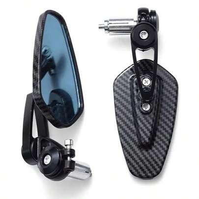 Motorcycle Carbon Look Handle Bar Mirrors