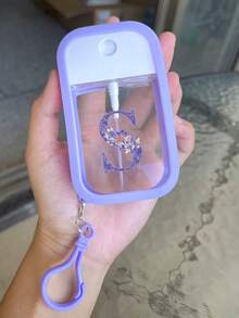 1 chai xịt khử trùng tay dưỡng ẩm, 26 chữ cái màu tím, chai xịt du lịch di động 50ml, giá đựng nước rửa tay bằng silicon có móc khóa, thiết kế quấn toàn bộ, có dây đeo, dễ sử dụng, chất liệu silicon mềm, di động khi đi du lịch, vật dụng cần thiết hàng ngày, du lịch, công việc hàng ngày, vật dụng cần thiết cho trường học, có móc khóa chữ cái màu tím để dễ dàng nhận biết (Sản phẩm này không chứa, vui lòng thêm nước sau khi nhận và mở) - Màu tím - Xem 25