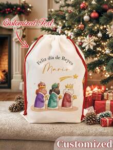 Sacchetto regalo personalizzato, sacchetto regalo personalizzato per l'Epifania, sacchetto regalo indispensabile, calendario festivo