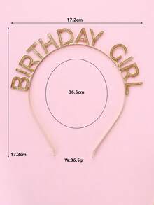 1 pieza Corona de princesa para niñas de aleación de zinc con efecto de goteo de color, diadema linda, adecuada como regalo de cumpleaños - Dorado - Ver 3