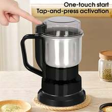 1pc Mini Electric Grain Mill - One-Touch Operation, Overheat Protection, Precision Grinding For Coffee, Spices, Grains, Easy Kitchen Storage Solution, 12500 RPM, 220V-240V, UK/EUPlug, Power Supply - View 7