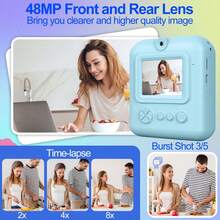 [Instant Print Camera]Social Gift: All-In-One Instant Camera & Portable Photo Printer For Adults - Capture & Print 1080P HD Photos/Videos In Seconds With Fun Filters, Perfect For Travel, Christmas, Birthdays - Ready-To-Gift For Him, Her, Couples & Friends (1300mAh Rechargeable) - ZSK-multicolor - View 11